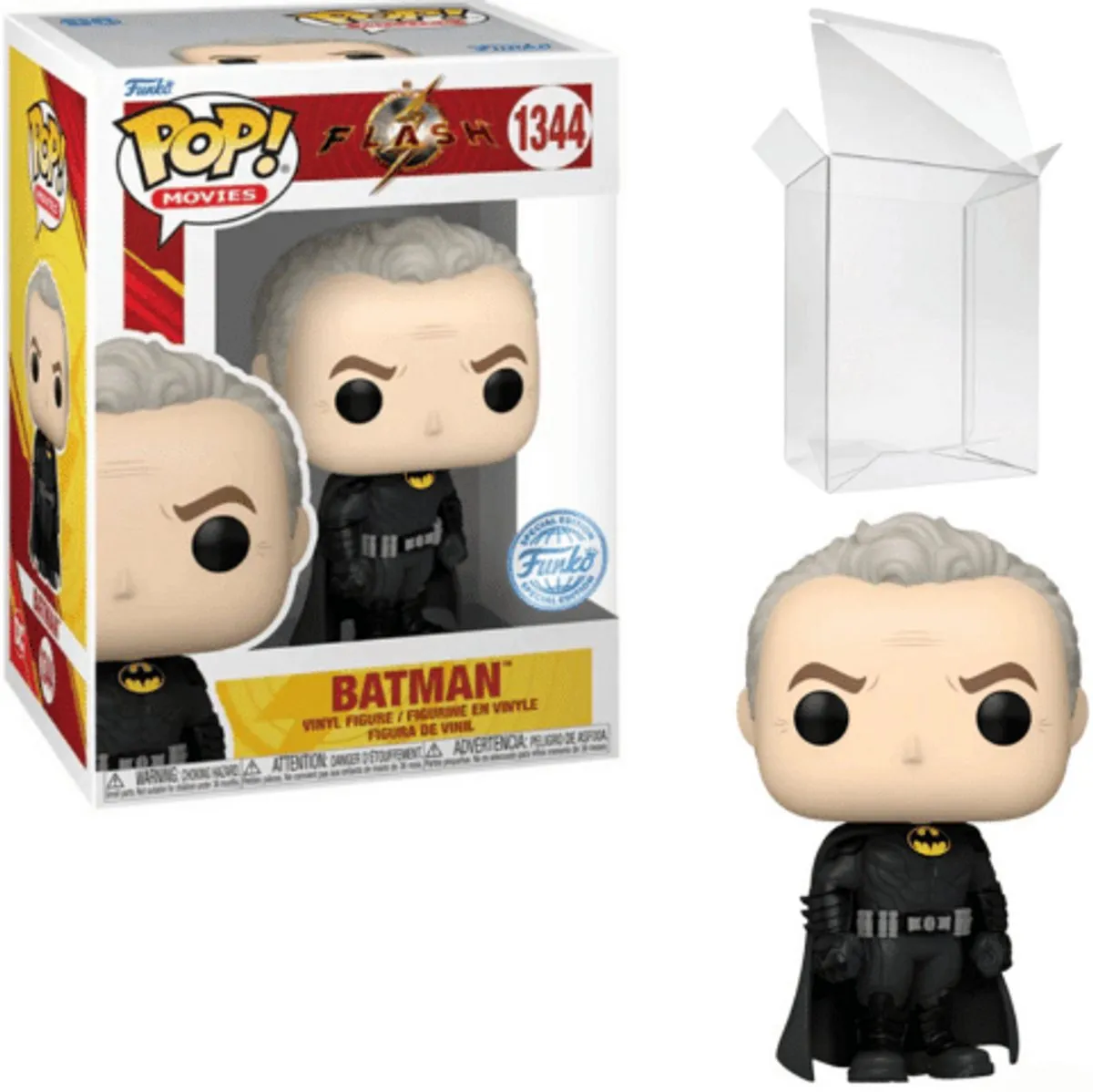 Funko Pop Movies The Flash Batman Keaton Unmasked #1344 - Multi
