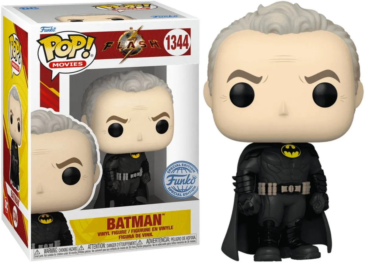 Funko Pop Movies The Flash Batman Keaton Unmasked #1344 - Multi