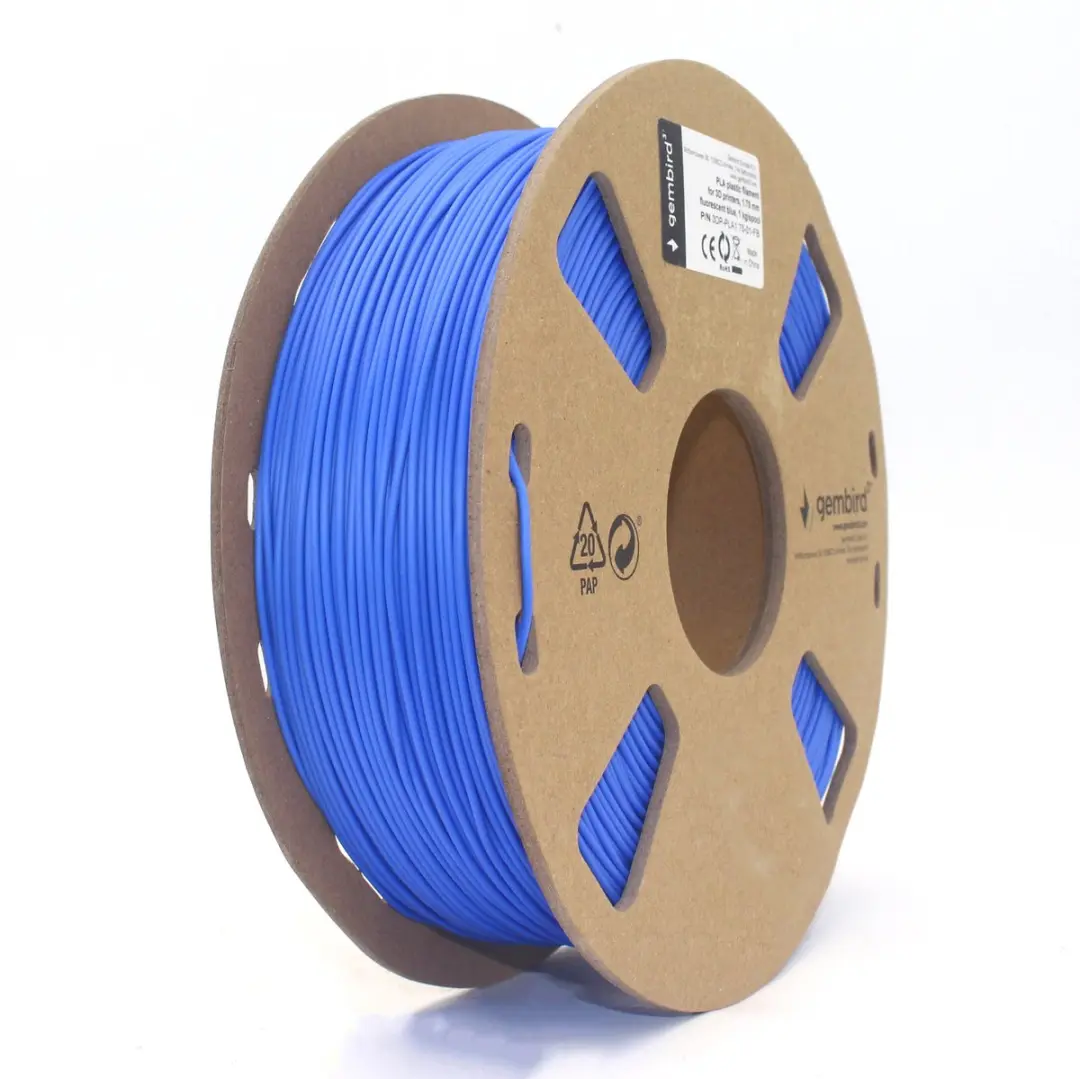 PLA Fluorblauw 1.75 mm, 1kg.