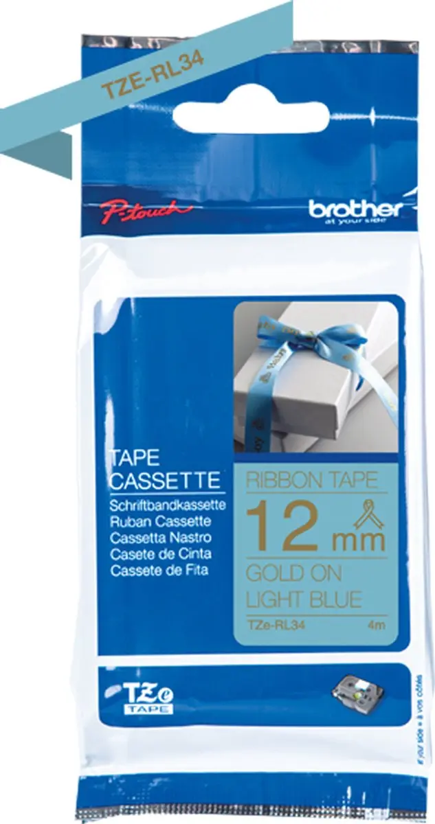 Brother TZE-RL34 Printerlint - Goud