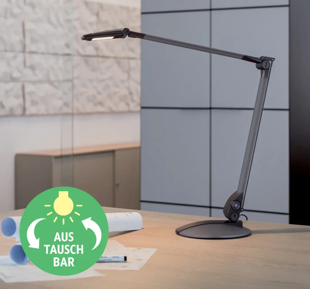 MAUL optimus Bureaulamp LED - 4.48W - Dimbaar - Antraciet - afbeelding 5 van 6