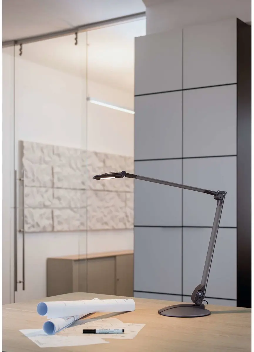 MAUL optimus Bureaulamp LED - 4.48W - Dimbaar - Antraciet - afbeelding 4 van 6
