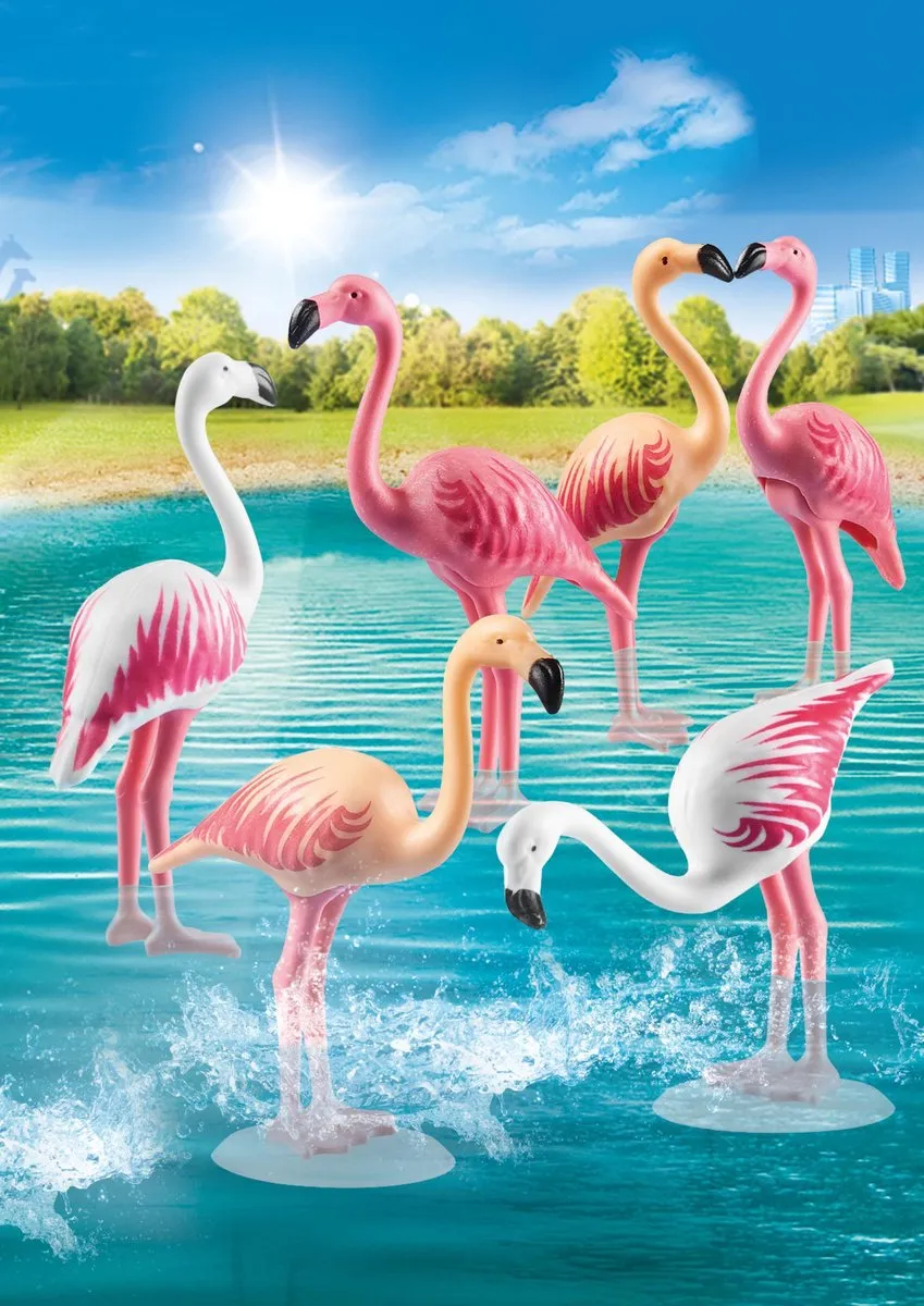 Playmobil Family Fun Zwerm Flamingo's 70351 - Multicolor