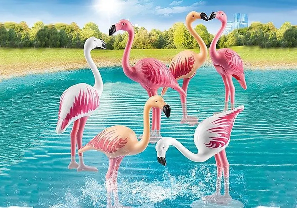 Playmobil Family Fun Zwerm Flamingo's 70351 - Multicolor