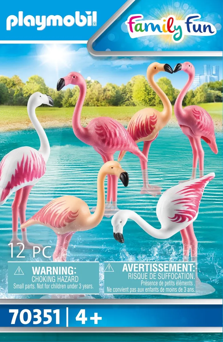 Playmobil Family Fun Zwerm Flamingo's 70351 - Multicolor - afbeelding 6 van 6