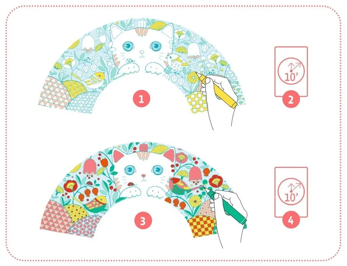 Djeco Koneko Knutselset - Multicolor