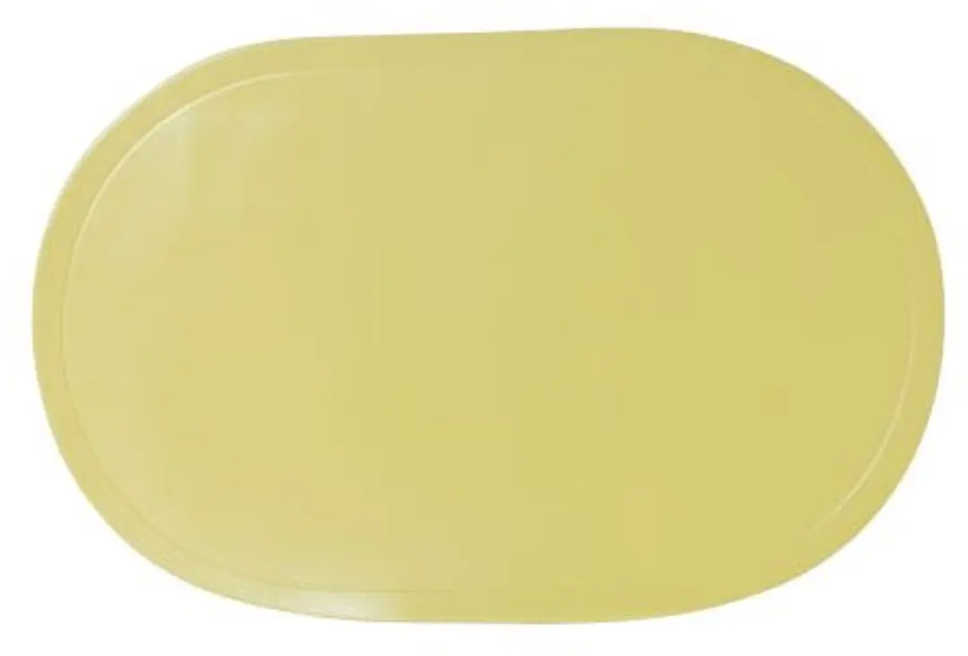 Cosy & Trendy Placemat Ovaal Effen Lime 43x28cm