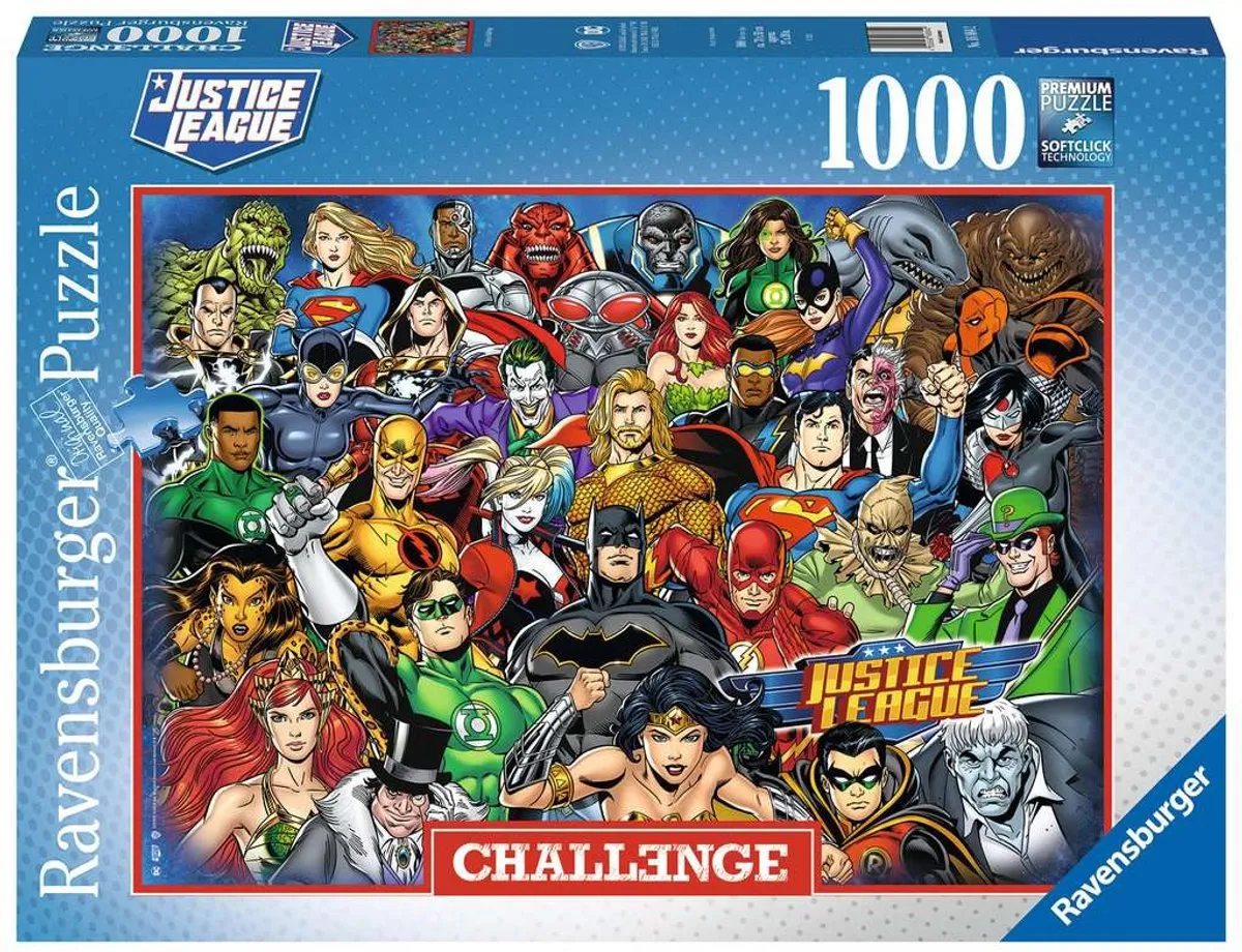 Ravensburger DC Comics Justice League Puzzel 1000 Stuks - Multicolor