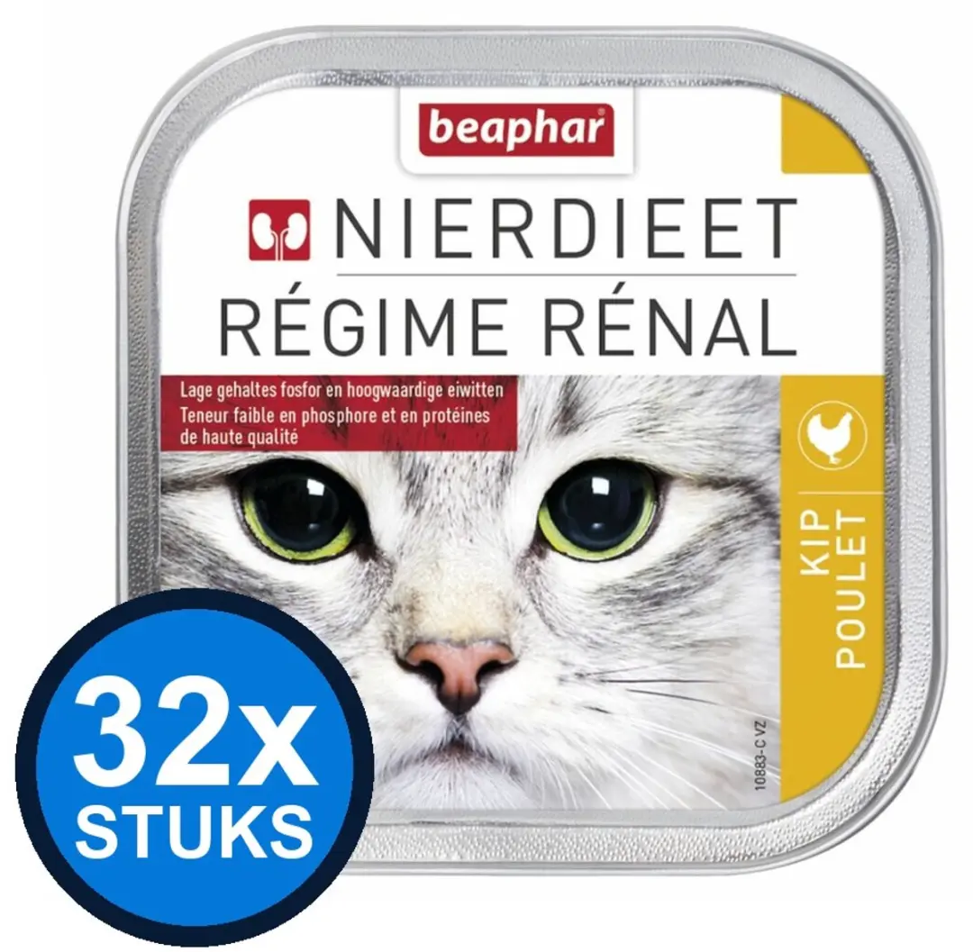 32x Beaphar Nierdieet Kat Kip