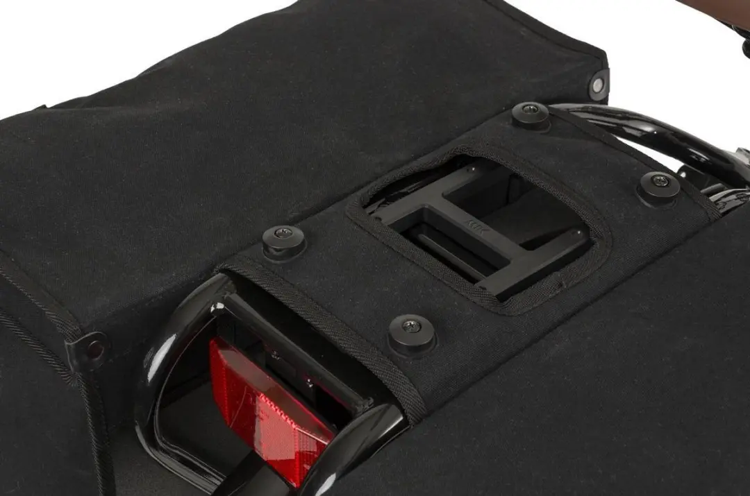 FastRider Canvas Hybride 36 Dubbele Fietstas - 47L - Zwart - afbeelding 2 van 6