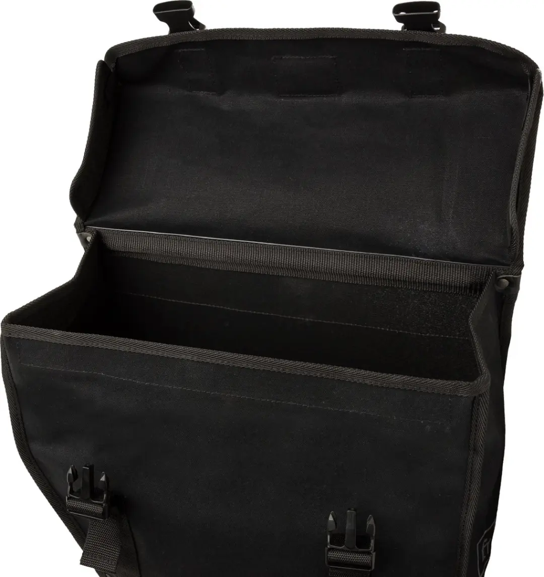 FastRider Canvas Hybride 36 Dubbele Fietstas - 47L - Zwart - afbeelding 6 van 6