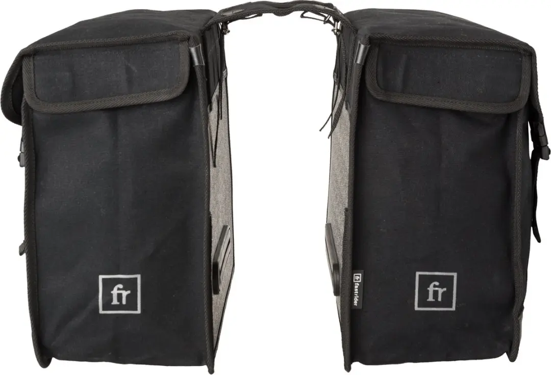 FastRider Canvas Hybride 36 Dubbele Fietstas - 47L - Zwart - afbeelding 5 van 6
