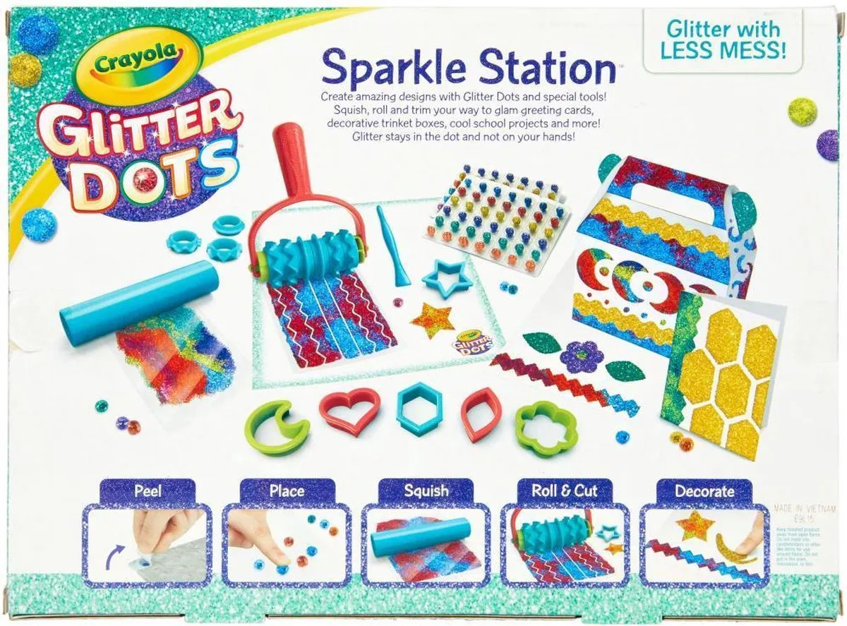 Crayola Glitter Dots Sparkle Station - 84 Stuks
