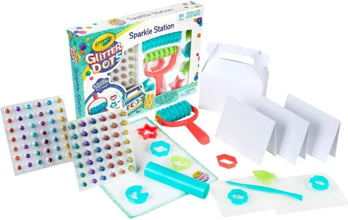 Crayola Glitter Dots Sparkle Station - 84 Stuks