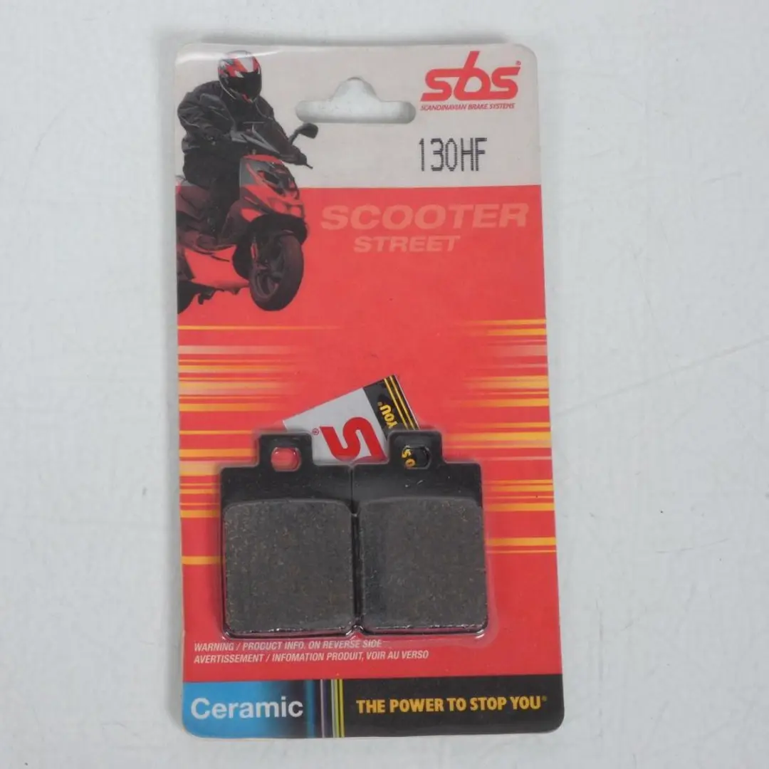Plaquette de frein AV/AR 130HF 712HF SBS pour scooter Piaggio 50 Vespa 1993-2000