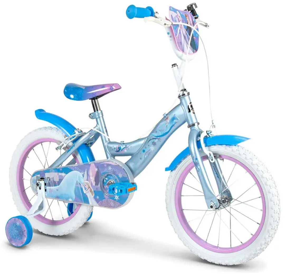 Disney Frozen 2 Kinderfiets 16 inch - Blauw Paars - afbeelding 2 van 2