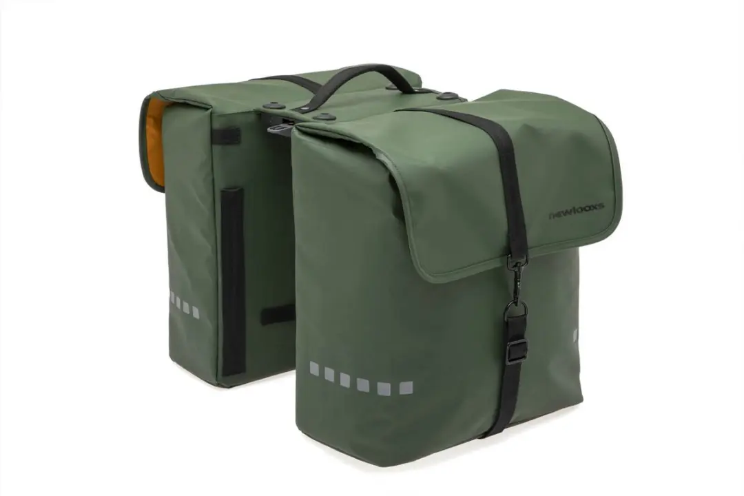 New Looxs Odense Double Dubbele Fietstas 39L - MIK - Zwart - afbeelding 2 van 6