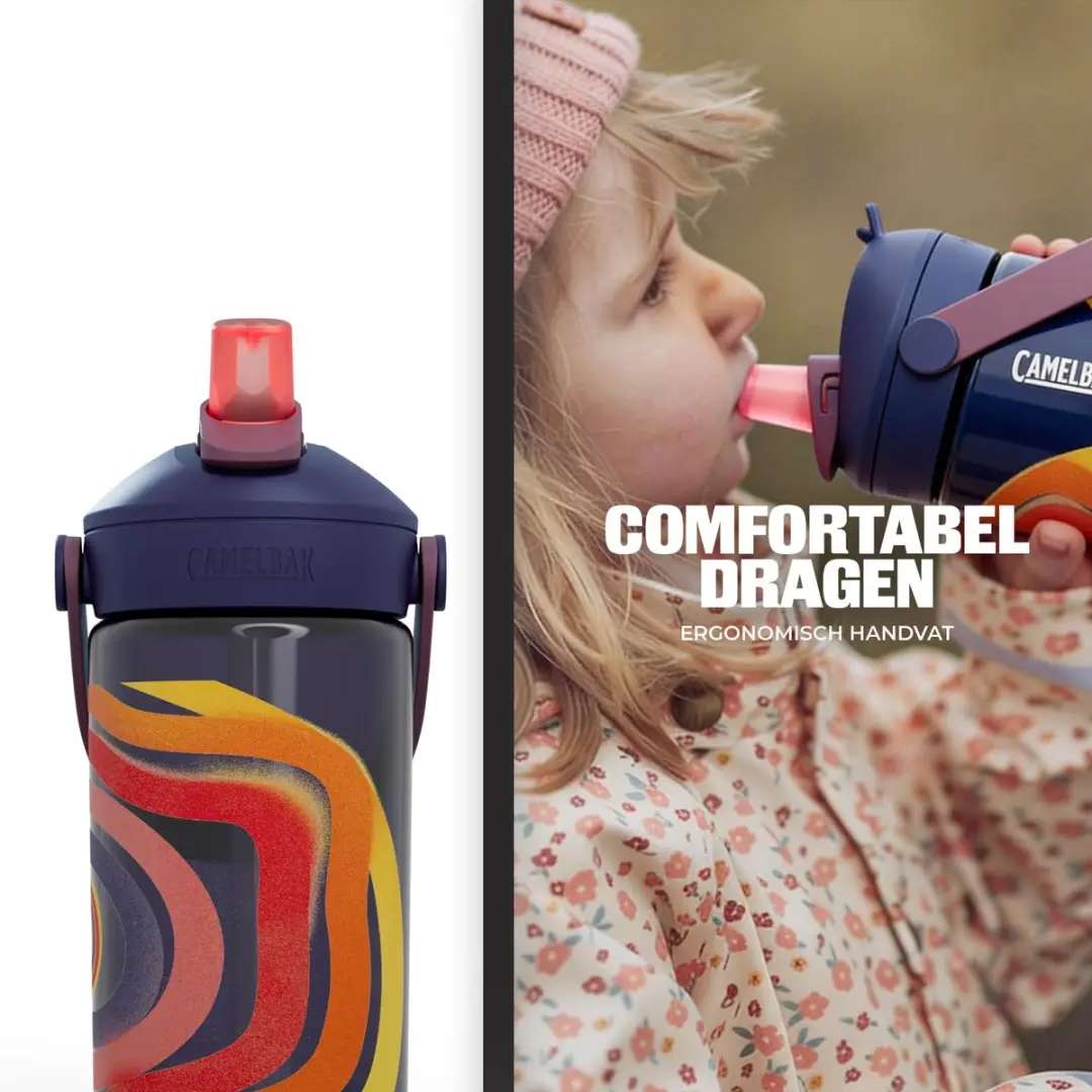CamelBak Thrive Flip Straw Kids 400ml - Blauw