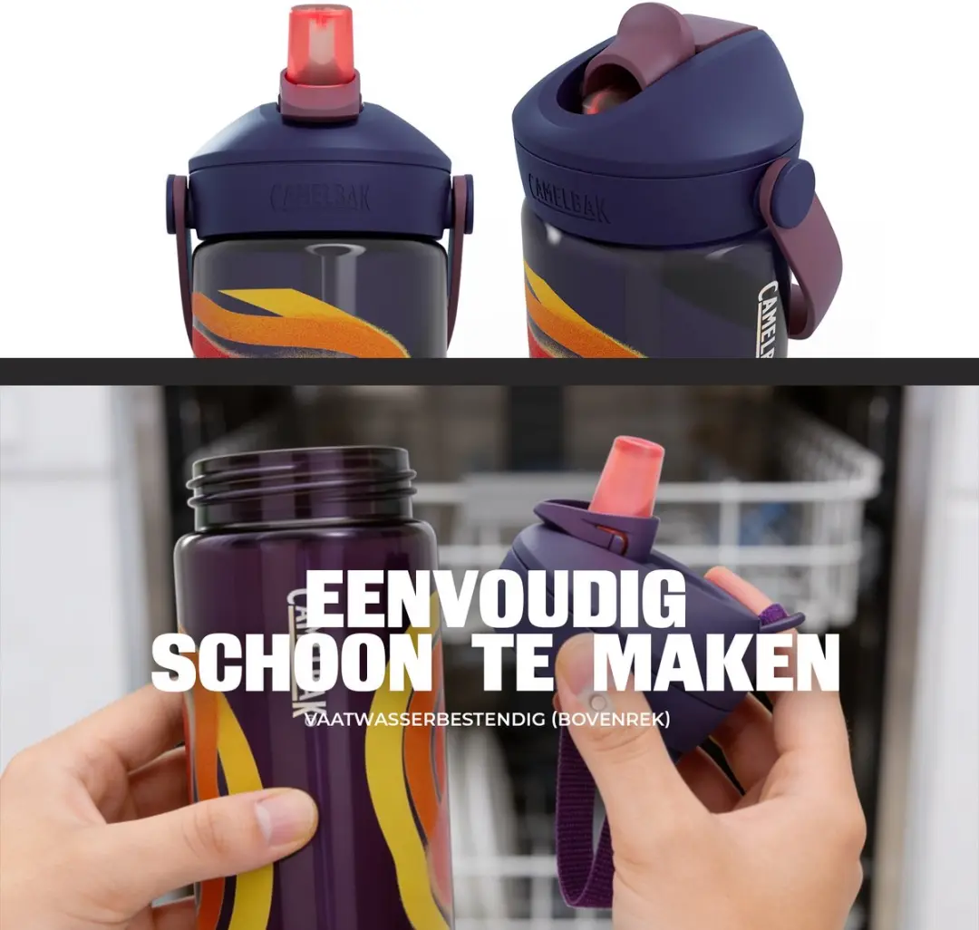 CamelBak Thrive Flip Straw Kids 400ml - Blauw - afbeelding 6 van 6