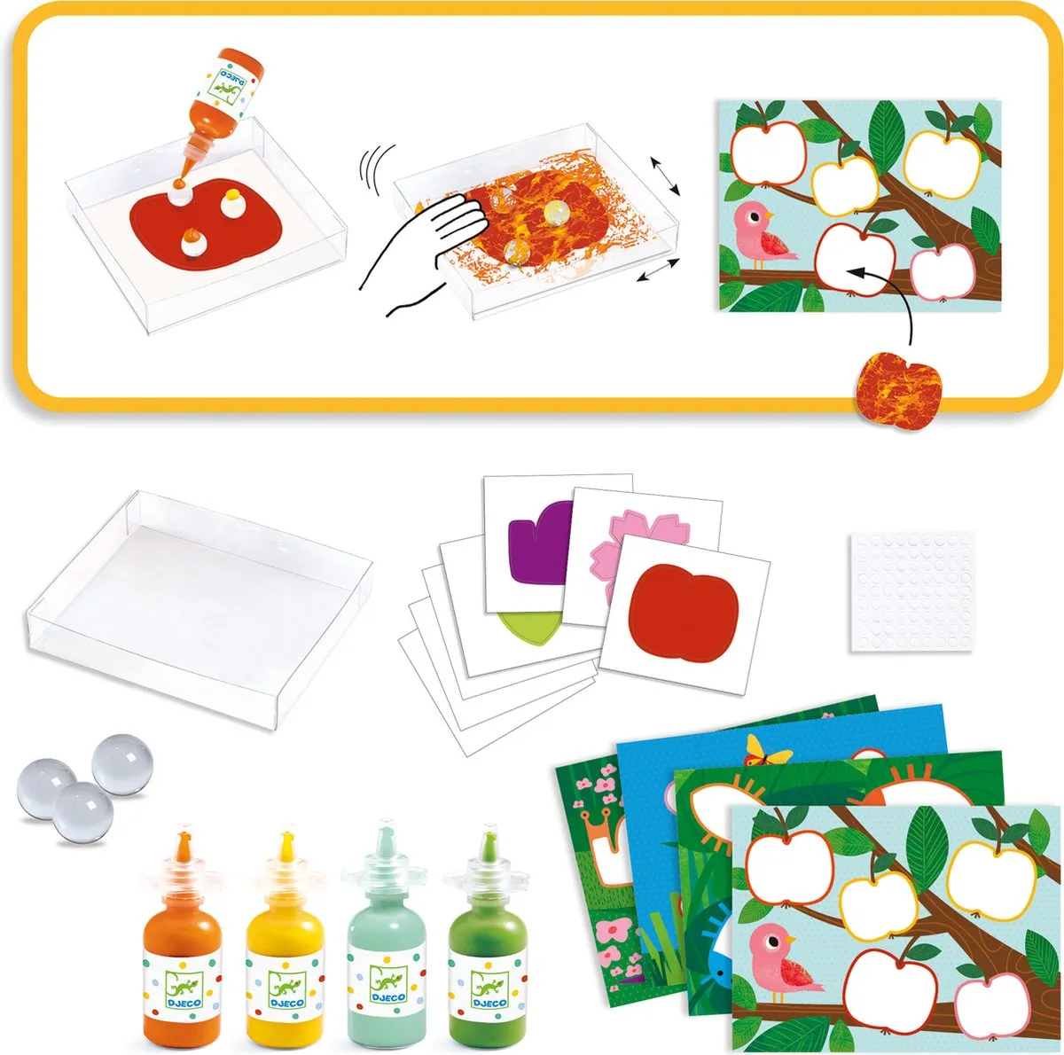 Djeco Schilderen met Knikkers DJ09685 - Multi Color