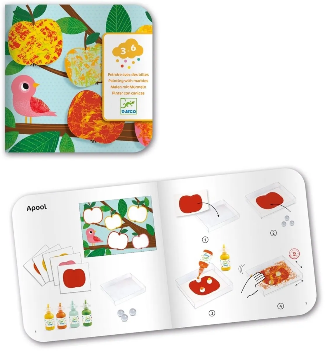 Djeco Schilderen met Knikkers DJ09685 - Multi Color