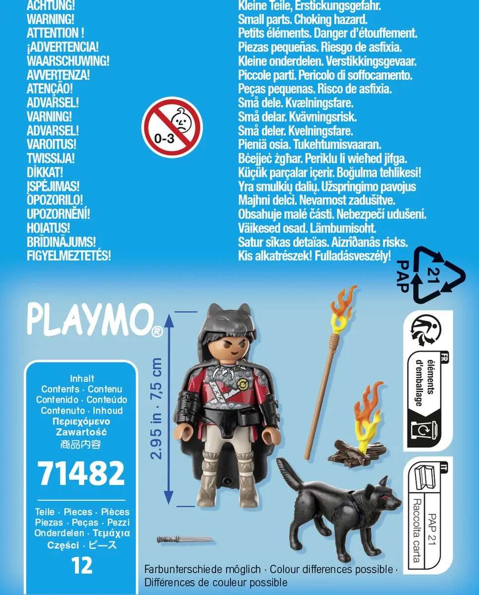 Playmobil Special Plus Krijger met wolf 71482