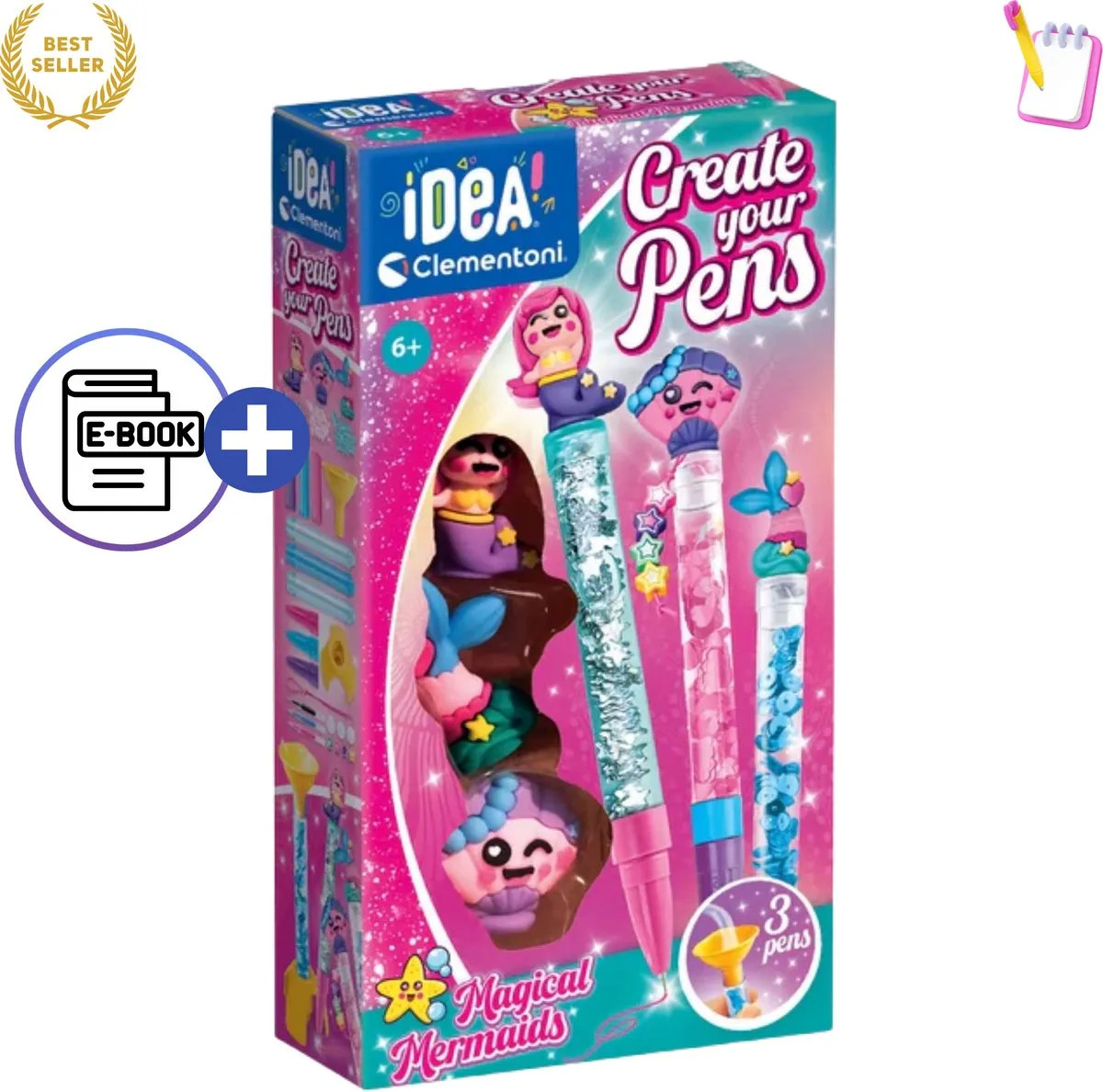 Clementoni Idea Art Mini Factory Zeemeermin Pennen Maken