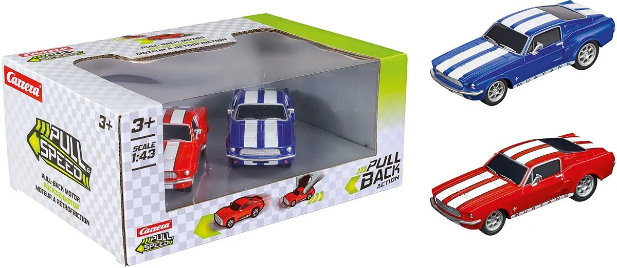 Carrera Ford Mustang '67 Pull Back Auto 1:43