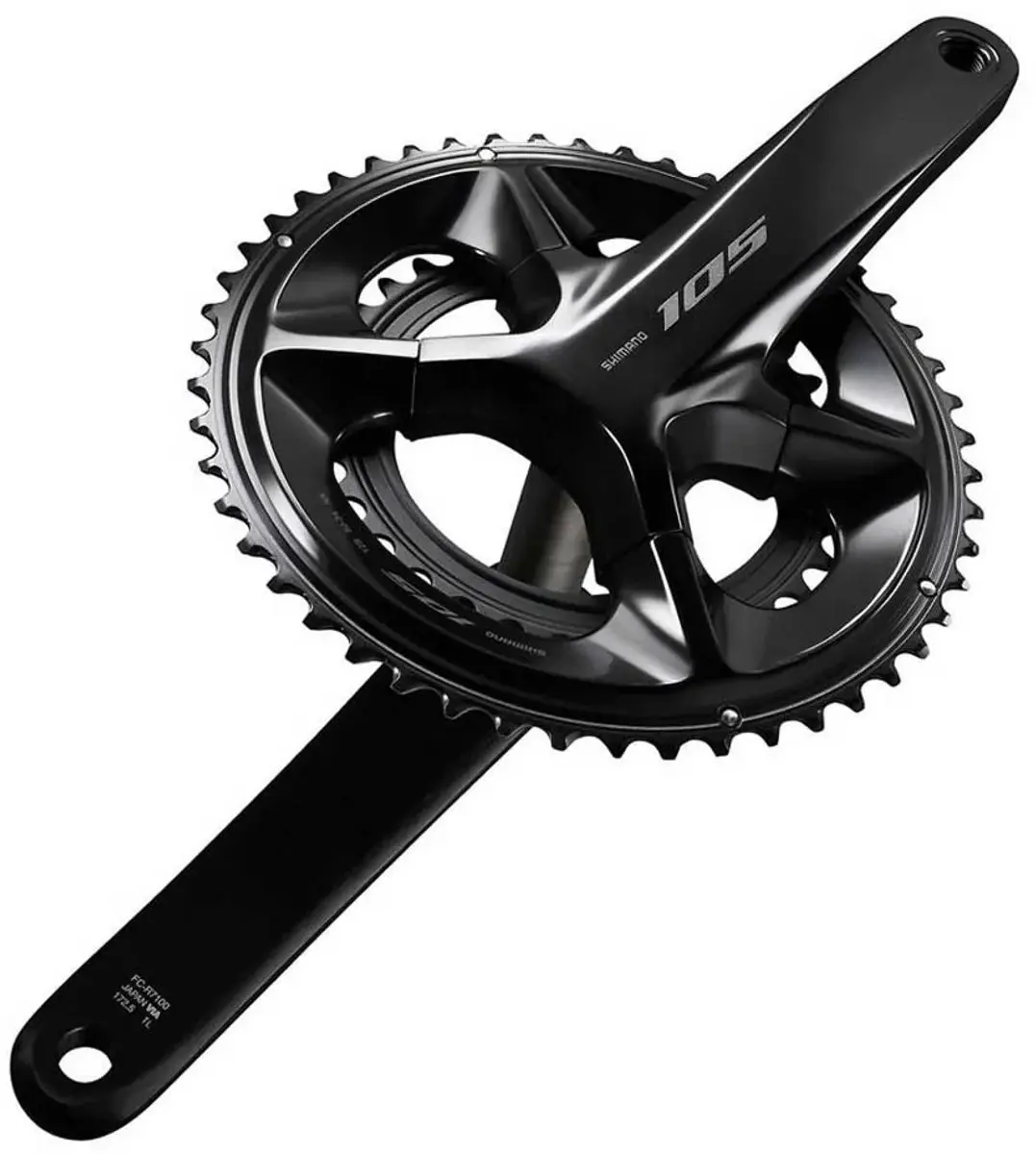 Shimano FC-R7100 Crankstel 175mm 50/34t - Racefiets - Zwart - afbeelding 3 van 5