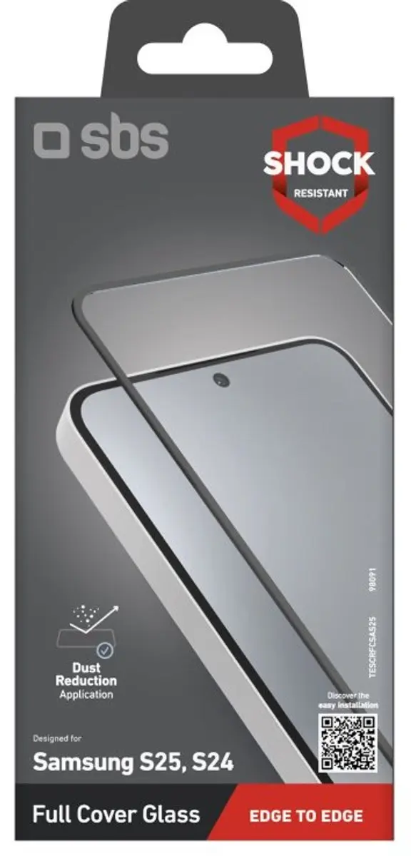 SBS TESCRFCSAS25 Schermbeschermer - Samsung Galaxy S24/S25