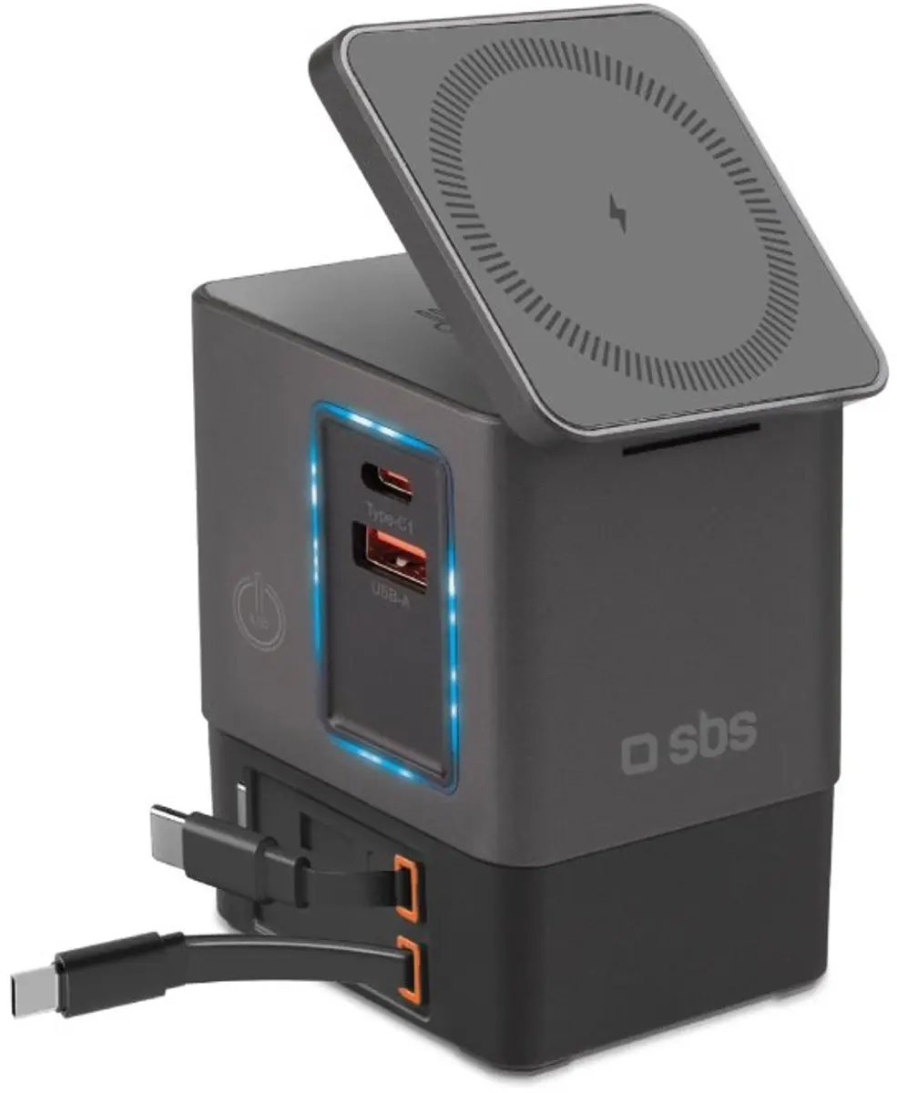 SBS TEWIRMAG105W oplader voor mobiele apparatuur Hoofdtelefoons, Smartphone, Sma