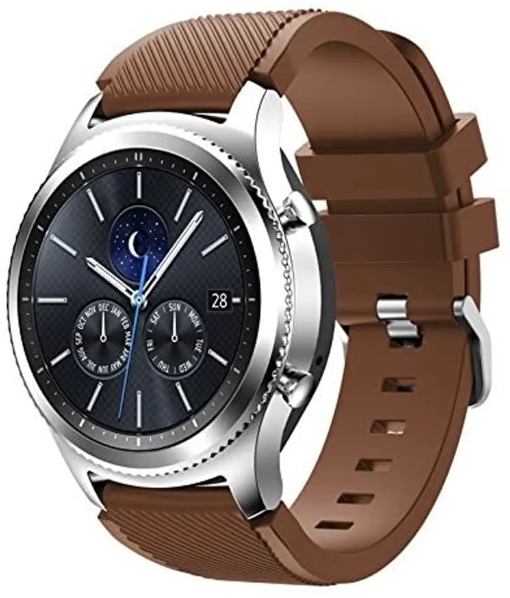 Geschikt voor Samsung Gear S3 siliconen bandje