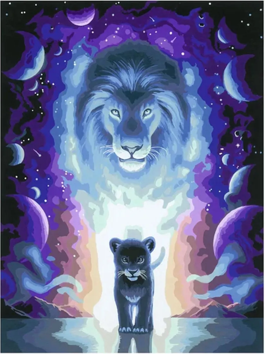 Ravensburger Lion Jojoes Art Edition Schilderen op nummer - Multicolor