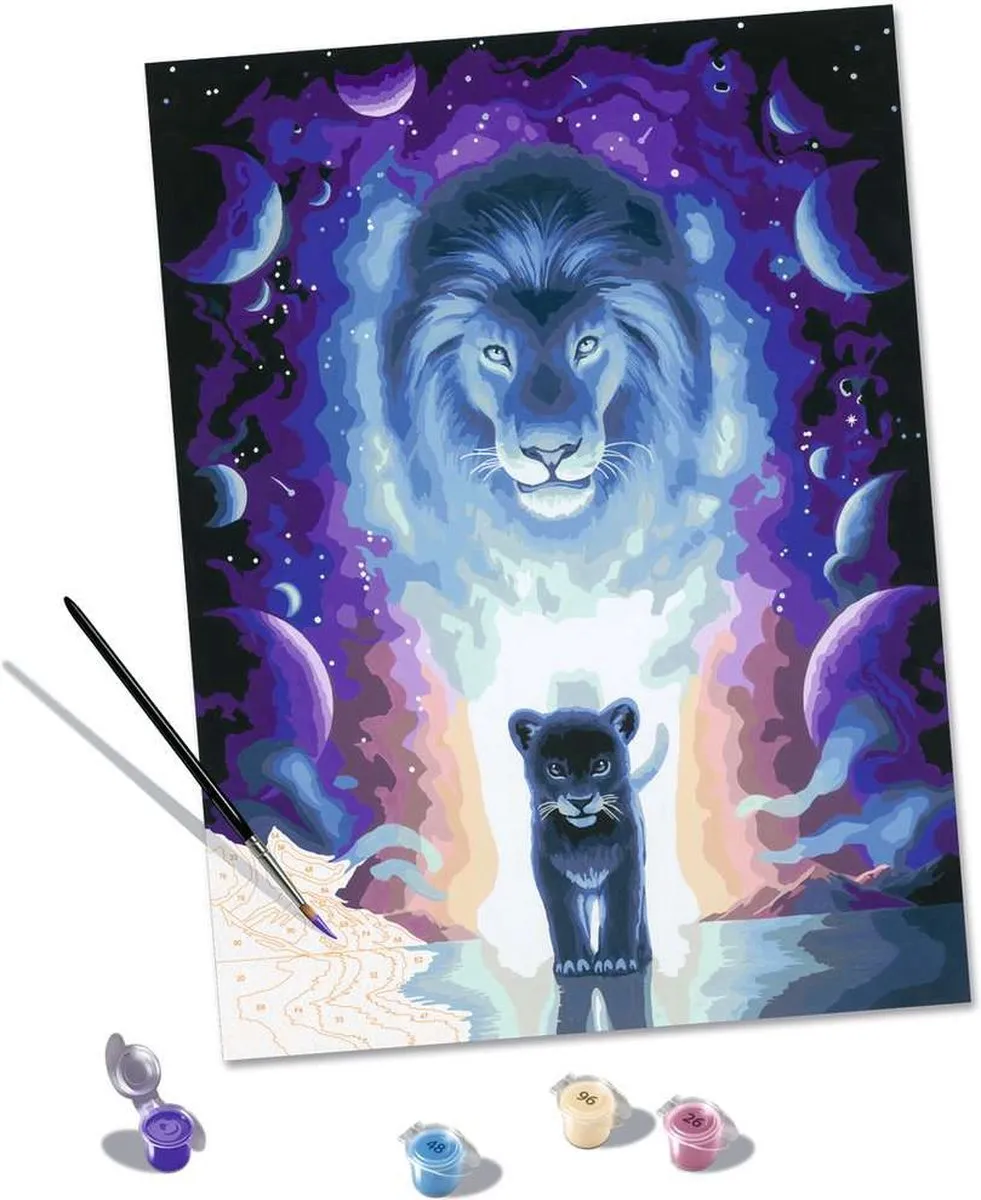 Ravensburger Lion Jojoes Art Edition Schilderen op nummer - Multicolor