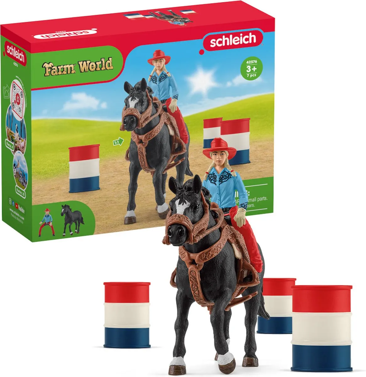 Schleich Farm World Barrel Racing - Cowgirl - 42576