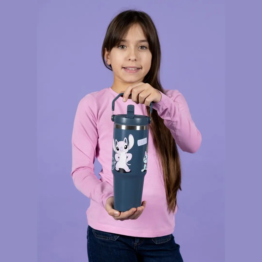 Lilo & Stitch Drinkfles STLR9803 - 0,9L - Blauw