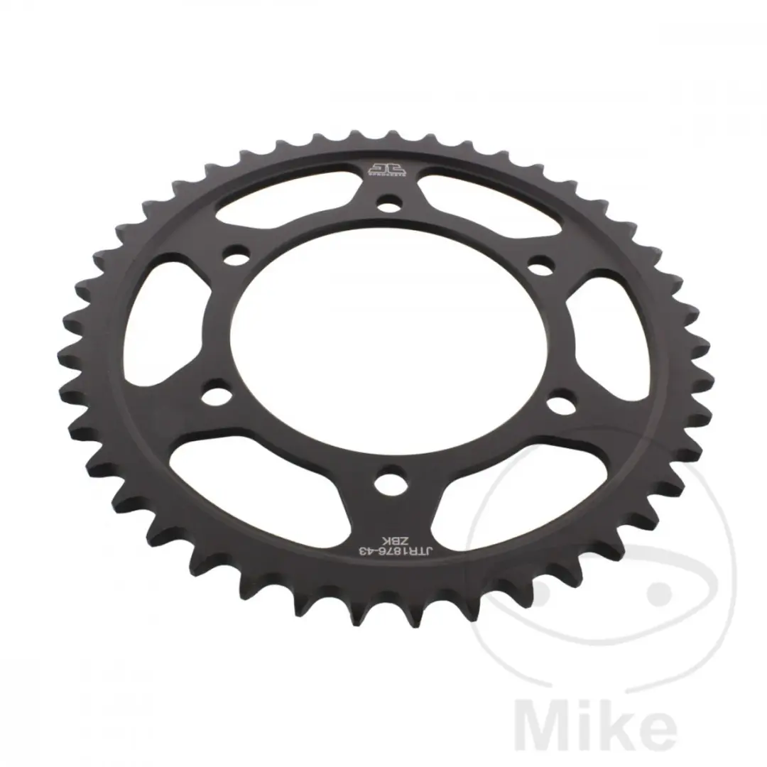 Jt Sprockets 525 Jtr1876.43zbk Steel Achtertandwiel Zilver 43t