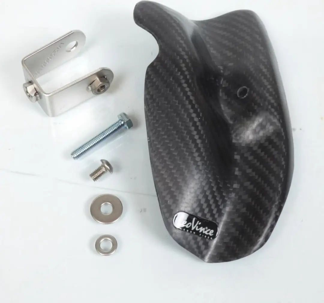 Protection moteur droite carbone Leovince pour moto Honda 250 CRF R 2004 à 2009