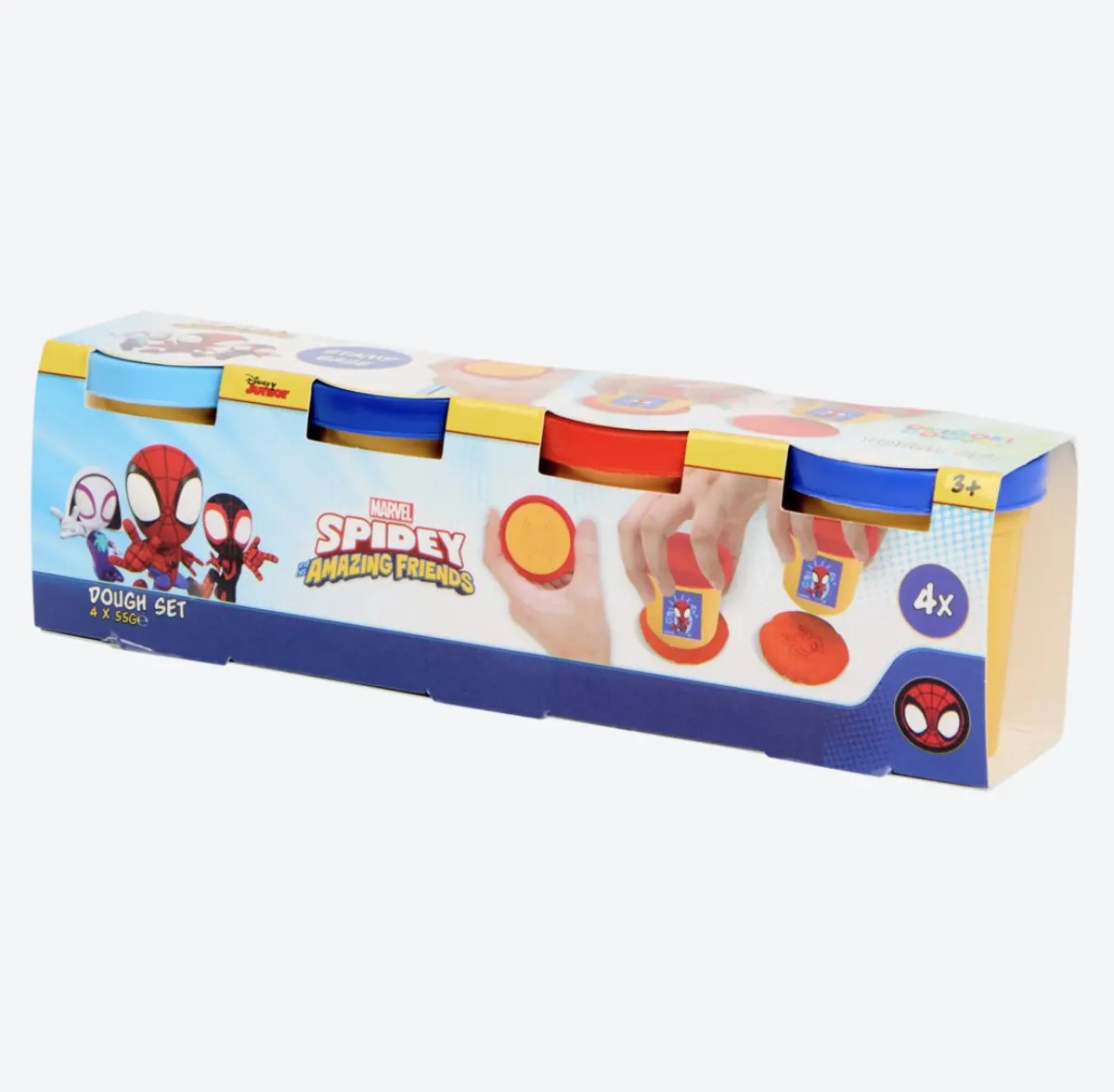 Disney Princess Spiderman Klei Set - 4x55g + Stempels - Spidey