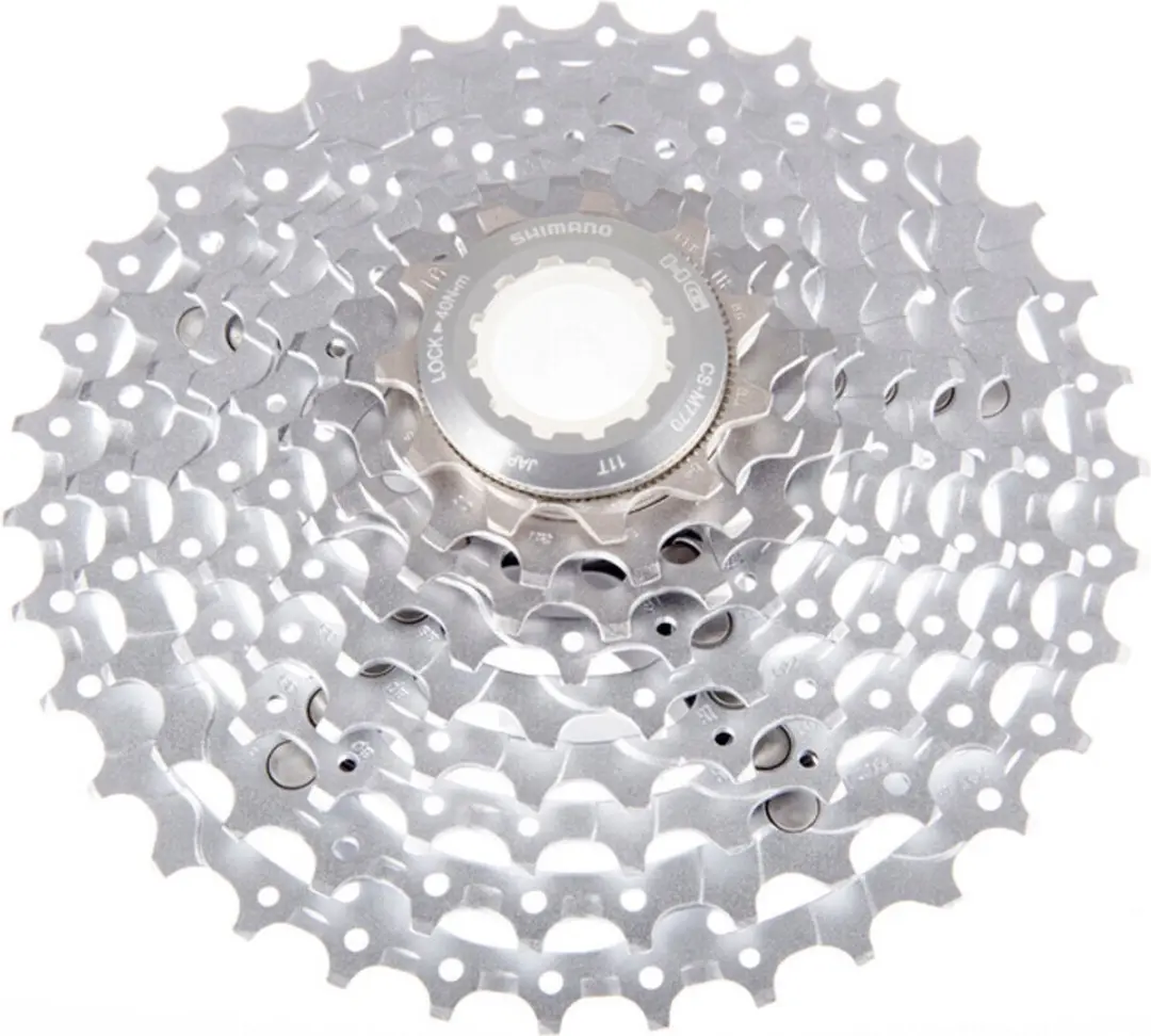 Shimano Deore XT CS-M770 Cassette 9-speed 11-32T - Zilver/Chroom - afbeelding 6 van 6