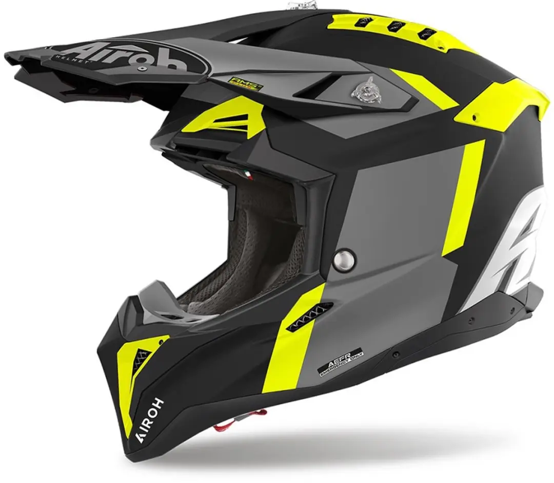 Airoh Aviator 3 Glory Geel Mat Offroad Helm