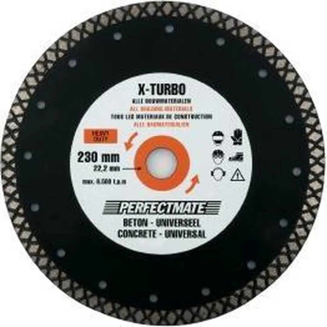 PERFECTMATE  X-TURBO 300MM (as 30/24.5) BETON, UNIVERSEEL, HEAVY DUTY