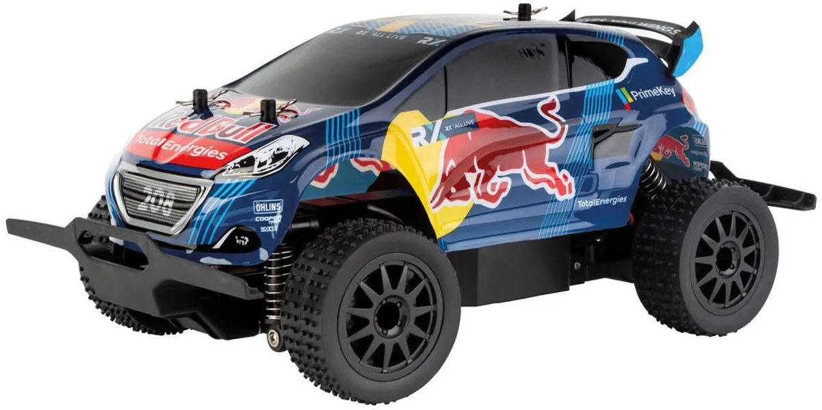 Carrera RC Red Bull Peugeot WRX 208 Rallycross Hansen D/P 2,4GHz - CAR370182021 - afbeelding 6 van 6