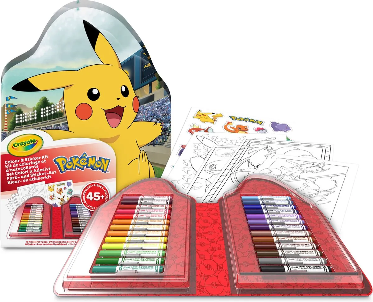 Crayola Pokémon Creatief Koffertje - 45 Stuks