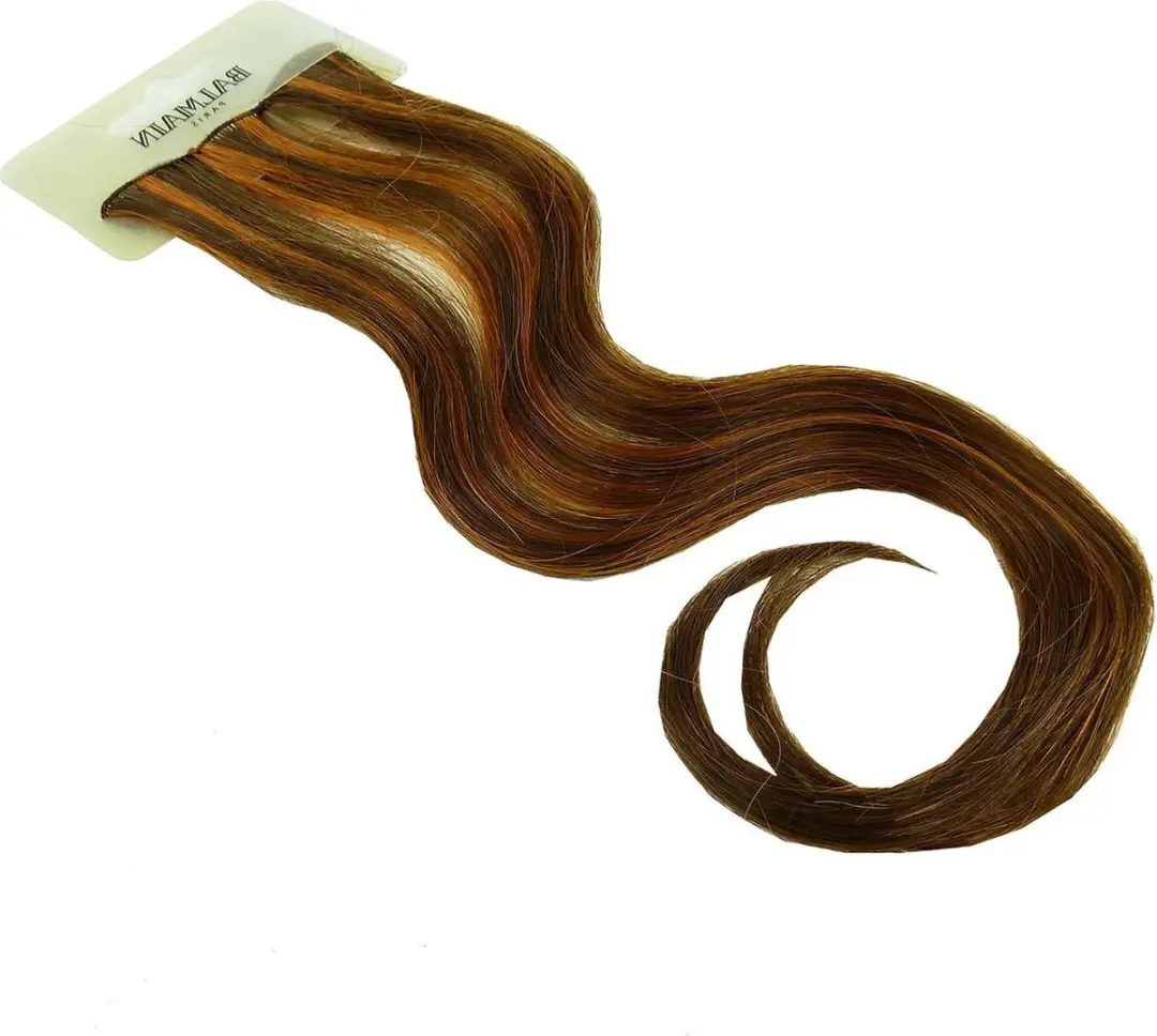 Balmain Double Hair Color Extension 30cm Clip voor echt haar kleur selectie