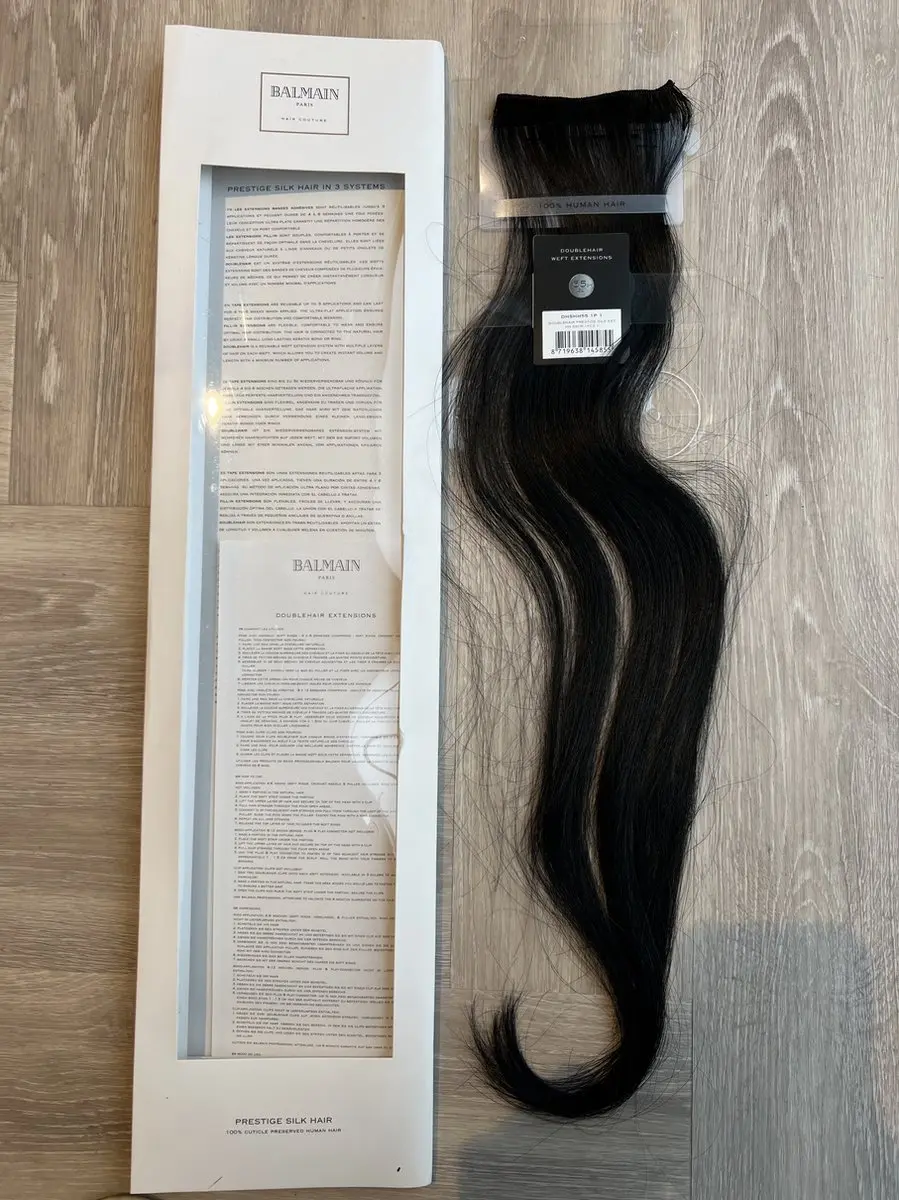 Balmain Hair Double Hair Prestige Silk Extensions 55cm kleur 1