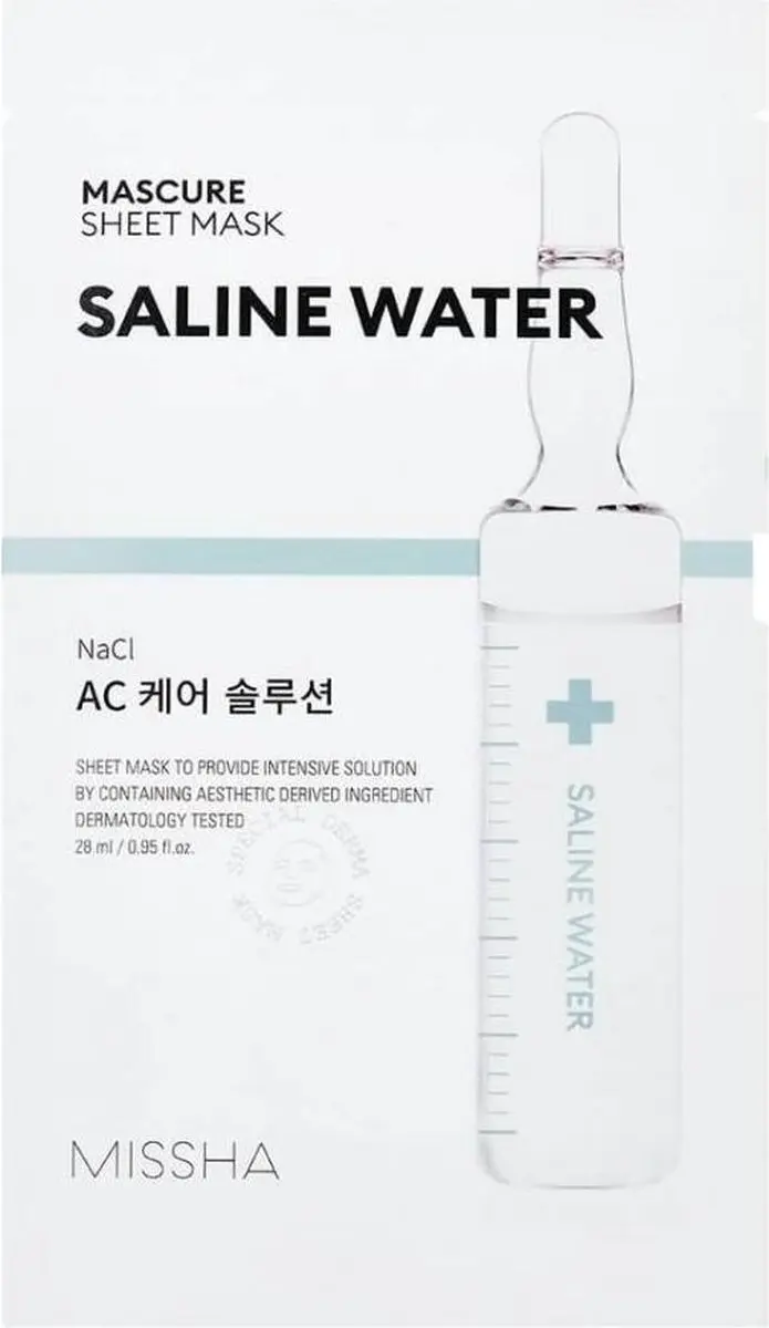 Missha Mascure Saline Water Rescue Solution Sheet Mask - 28ml Original