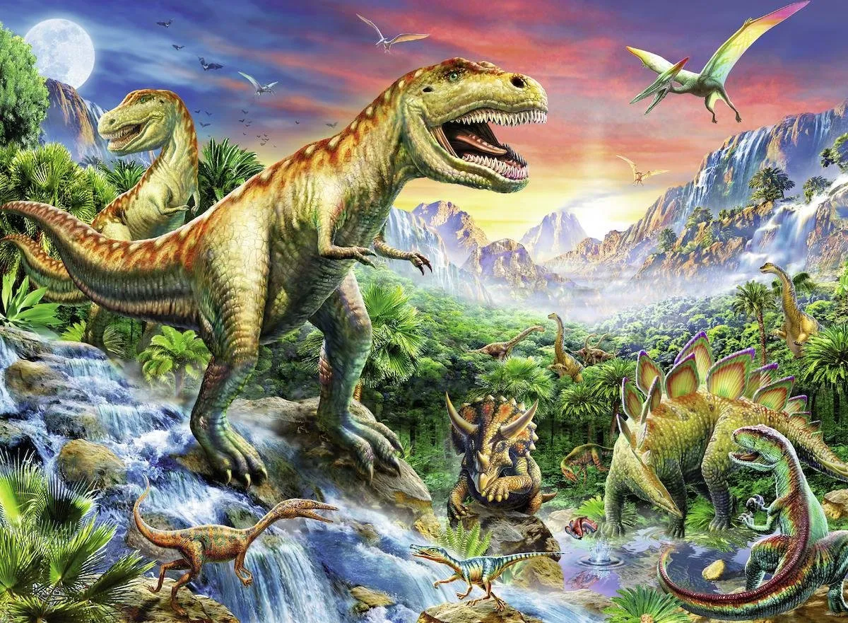 Ravensburger Bij de Dinosaurussen Legpuzzel 100 Stuks - Multicolor