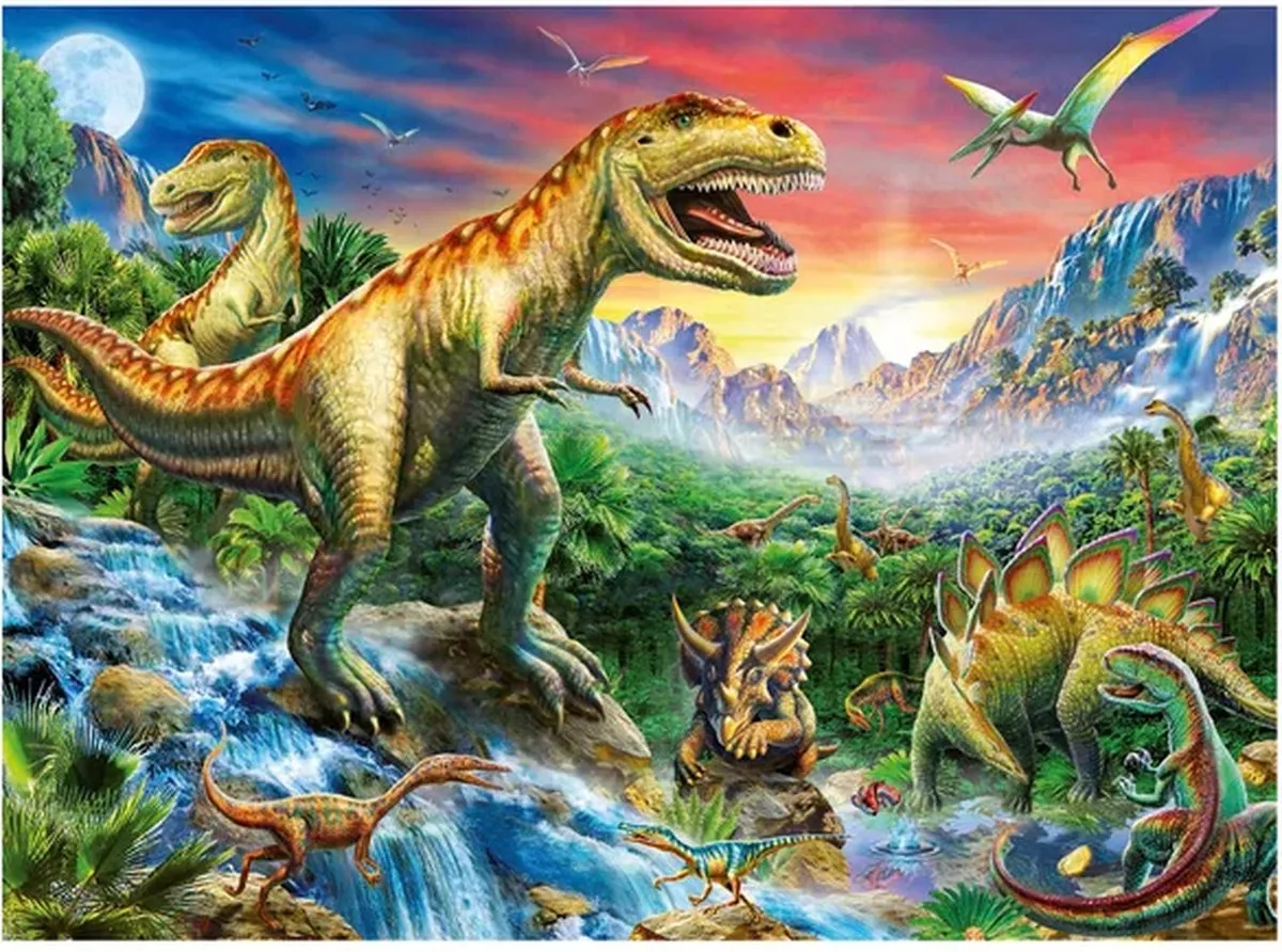 Ravensburger Bij de Dinosaurussen Legpuzzel 100 Stuks - Multicolor