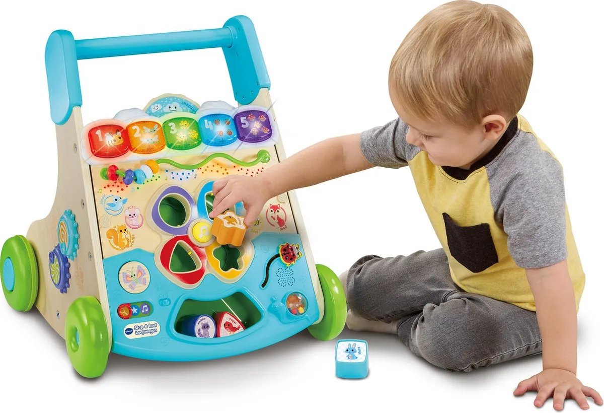 VTech Stap & Leer Loopwagen - Hout